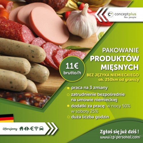 Pracownik produkcji (k/m) bez języka – 11 € brutto/h!