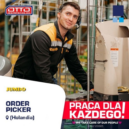 Zbieranie zamówień w Jumbo - OD ZARAZ - bez znajomości języka